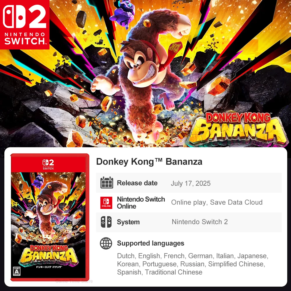 Nintendo Switch 2 Game Juego de Nintendo Swicht 2 New Games Collection Resident Evil Requiem Pokemon Pokopia Donkey Kong Bananza thumbnail 4