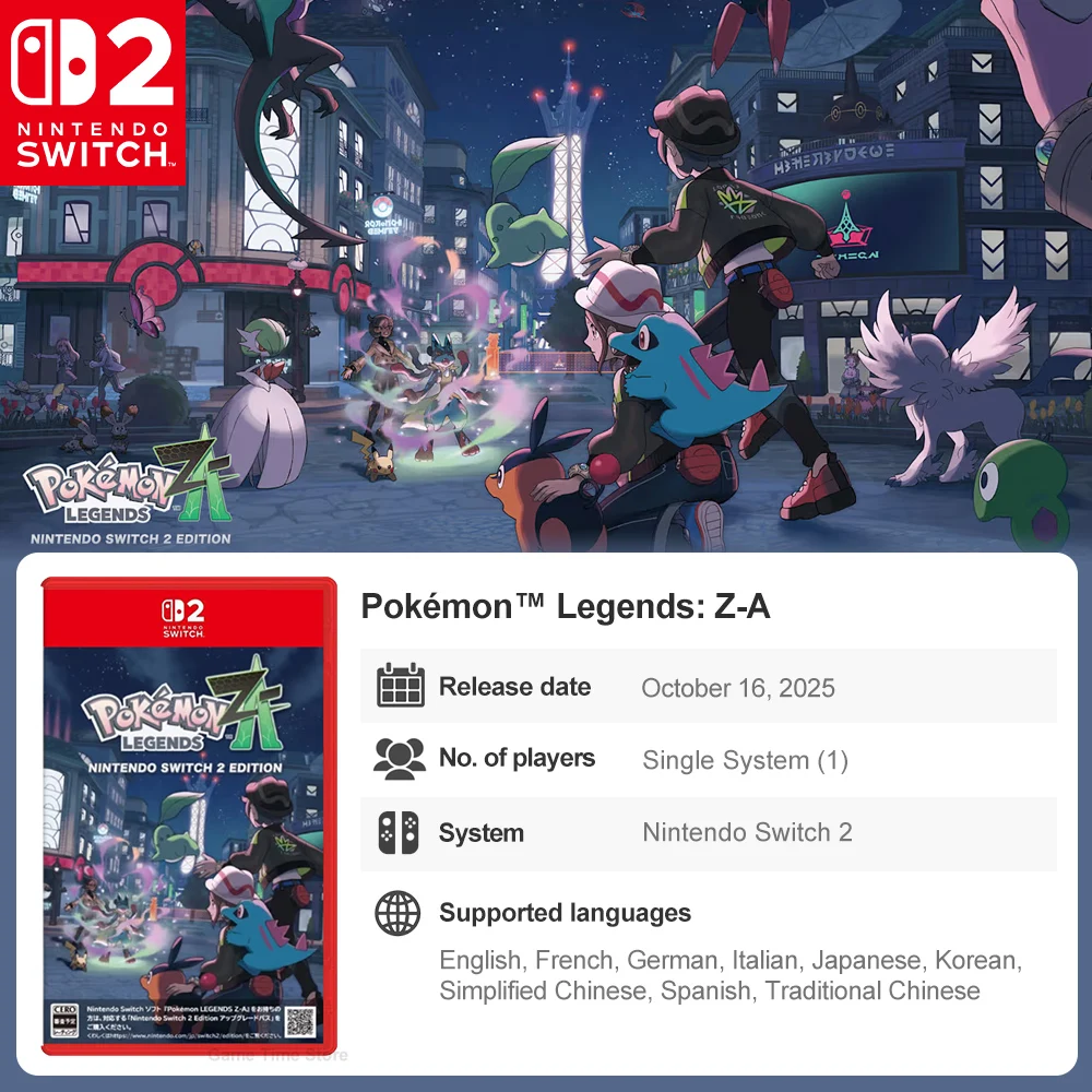 Nintendo Switch 2 Game Juego de Nintendo Swicht 2 New Games Collection Resident Evil Requiem Pokemon Pokopia Donkey Kong Bananza thumbnail 5