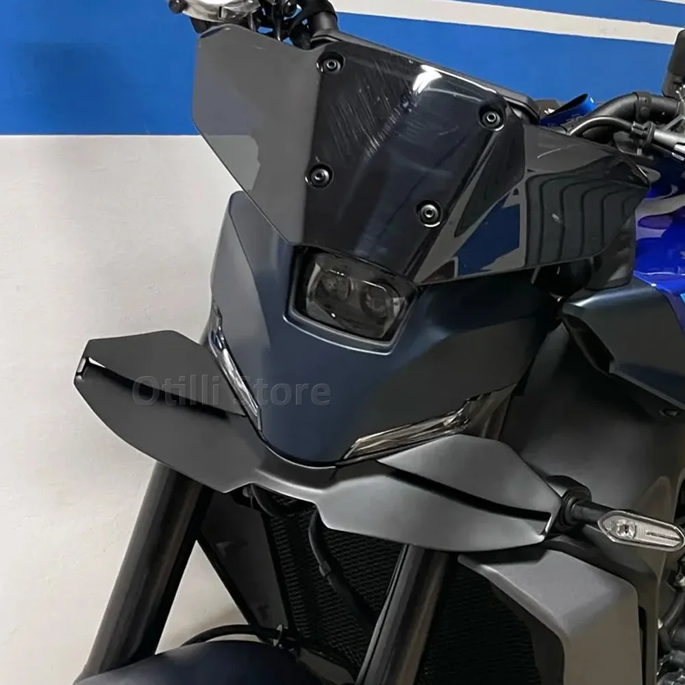 New Motorcycle Black Naked Front Spoiler Winglet Aerodynamic Wing Kit Spoiler For YAMAHA MT-09 SP MT 09 MT09 2024 2025 thumbnail 5
