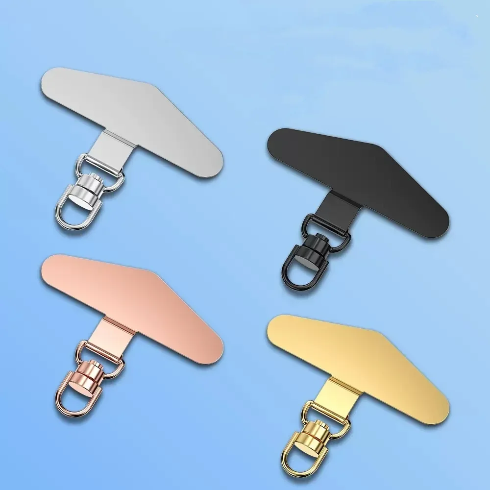 360° Rotation Metal Steel Phone Tether Tab Cell Phone Lanyard Patch Gasket Universal Cellphone Lanyard Safety Connecter Piece thumbnail 5