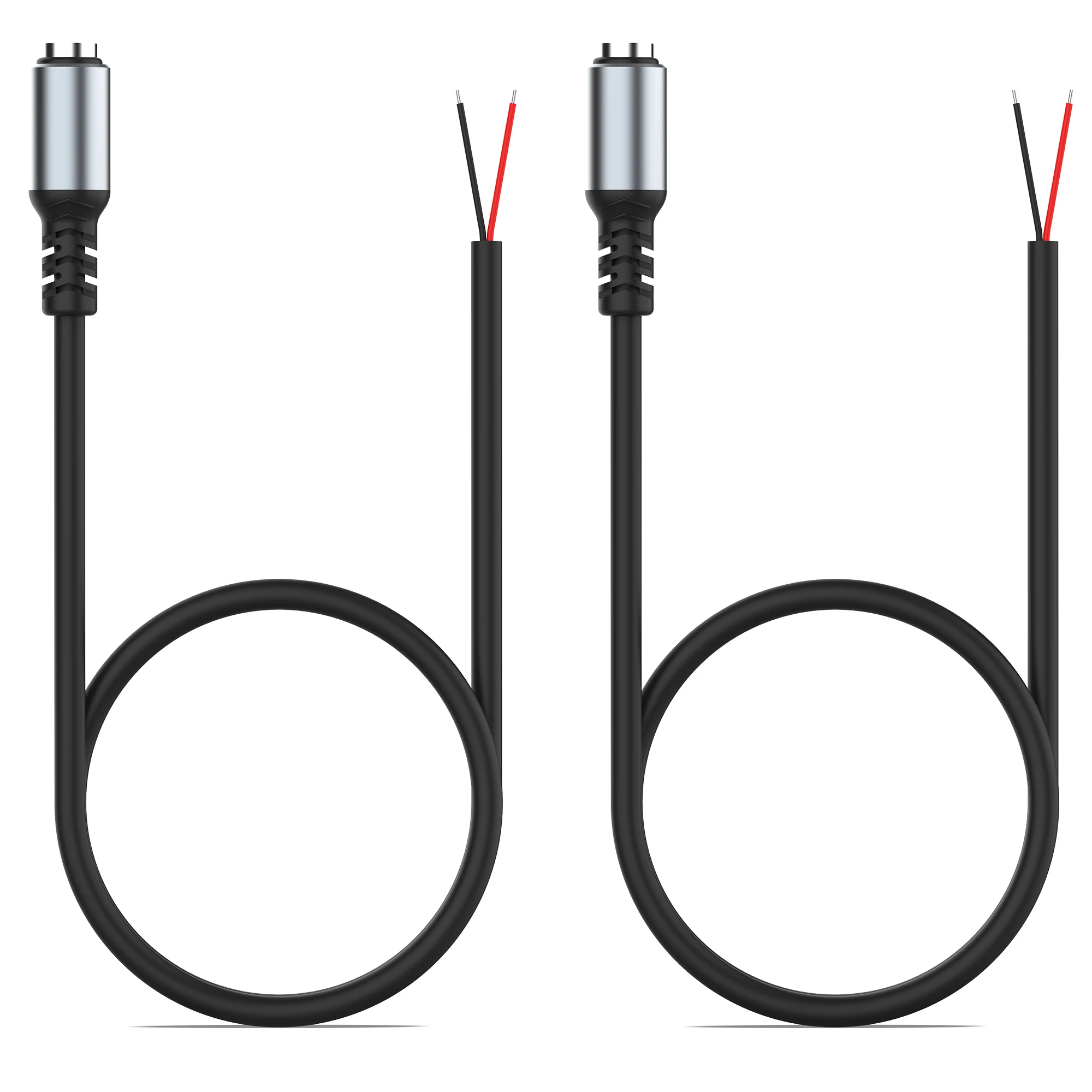 DC 5.5mm x 2.1mm Female/Male head bare wire open cable connector CCTV camera LED light strip DC power cord tail fiber、DIY Cable thumbnail 6