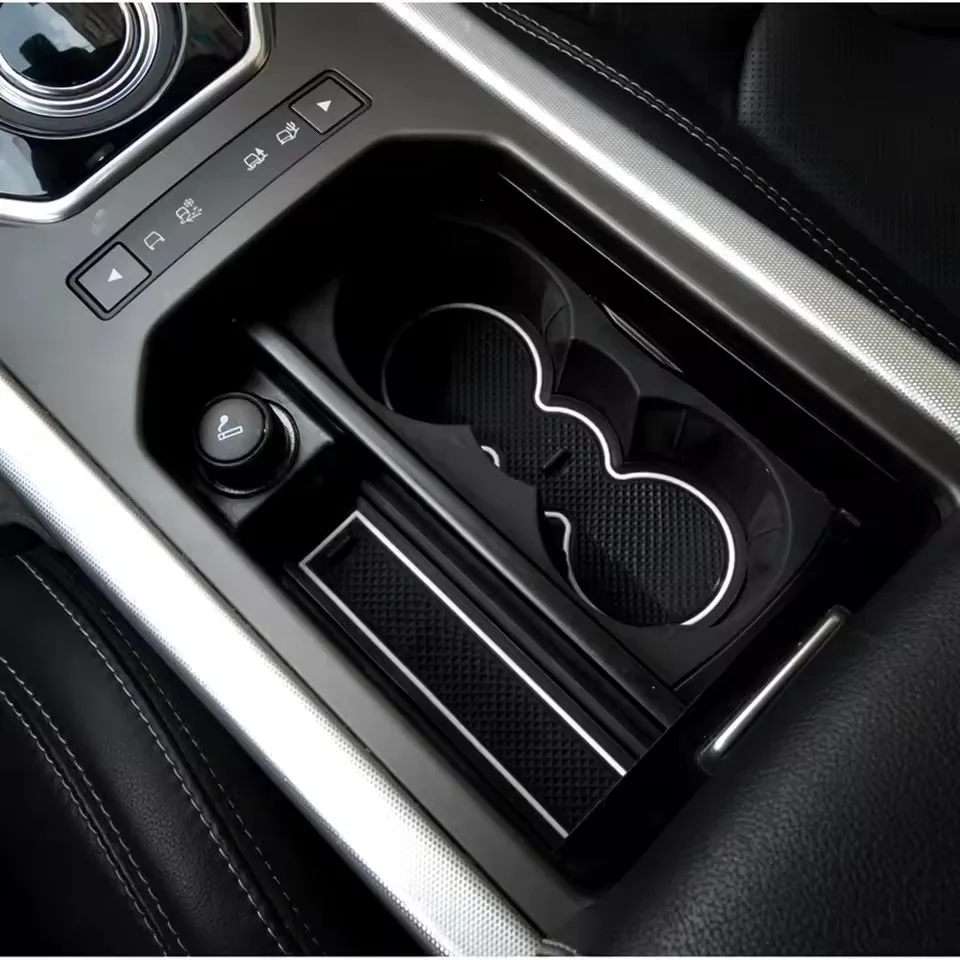 for Range Rover Evoque 2012-2018 Anti Slip Gate Slot Cup Mat  Non-Slip Pad car interior Accessories