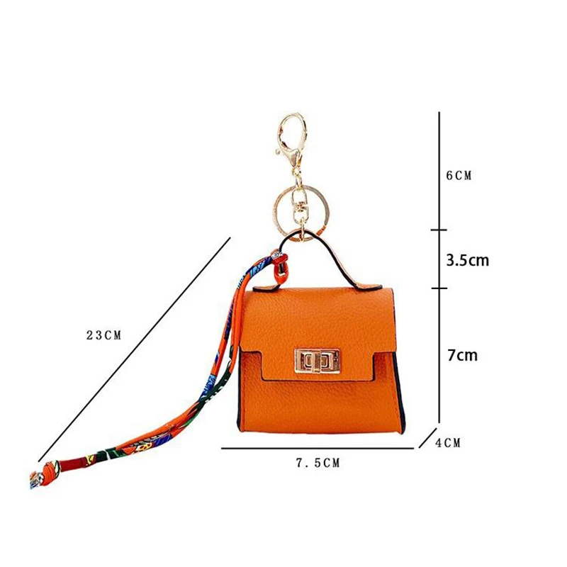 Light Luxury High-end Coin Purses Fashionable Exquisite Bag Accessories New Silk Scarf Bracelet Portable Mini Keychain Pendants thumbnail 6