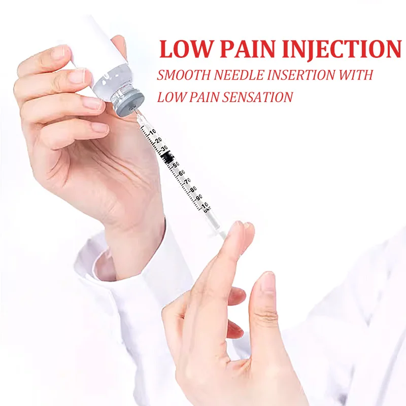 20/50/100Pcs Disposable Veterinary Syringe Manual Push Syringe 0.3/0.5/1ml Needle Farm Animal Syringe with Needles Cat Dog Pig thumbnail 5