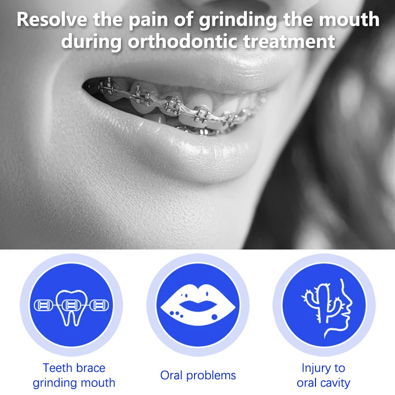 60 Capsules Dental Wax For Braces Anti-grinding Food Grade Denture Wax Individually Packaged Superior Hygiene For Braces Bracket thumbnail 3