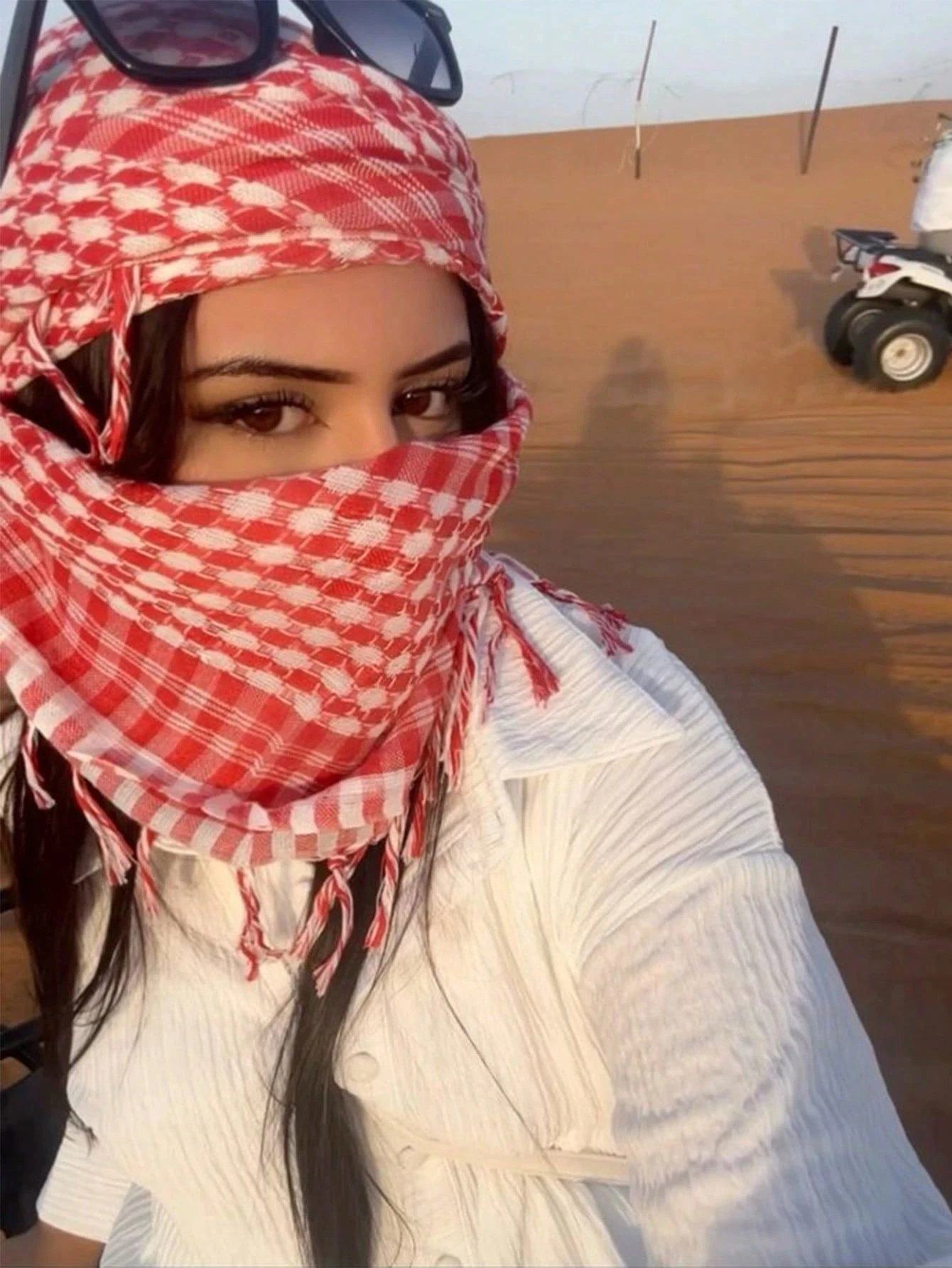 Desert Square Headscarf Arabic Sun Protection Windproof Unisex Tassel Shawl Scarf Abaya Accessories Hijab Women Veil Fashion thumbnail 6
