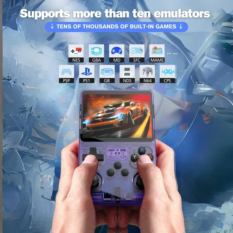 R36S Classic Retro Game Console with ARKOS System Video Games Single Card Portable Hand-held Gaming Console Kids Gift 3.5 Inch thumbnail 6