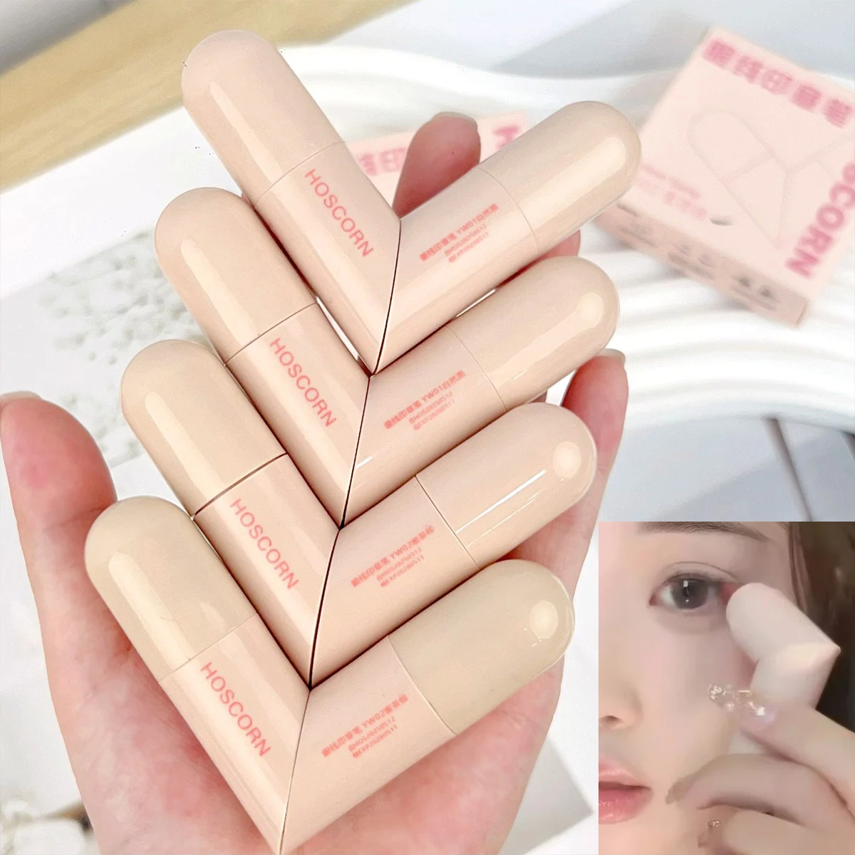 Waterproof Double-Wing Integrated Eyeliner Stamp - Sweat Proof & Long Lasting Easy to Use for Beginners Lazy Makeup Stencil thumbnail 3
