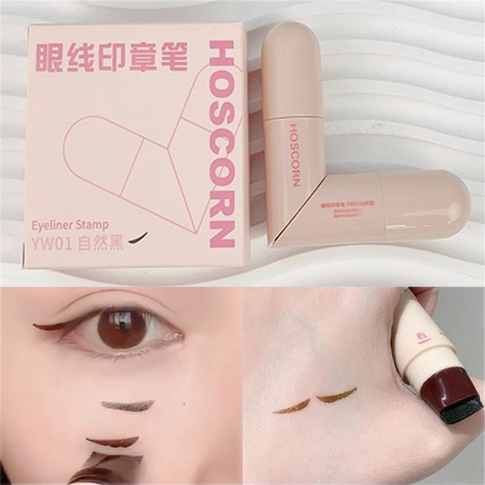 Waterproof Double-Wing Integrated Eyeliner Stamp - Sweat Proof & Long Lasting Easy to Use for Beginners Lazy Makeup Stencil thumbnail 5