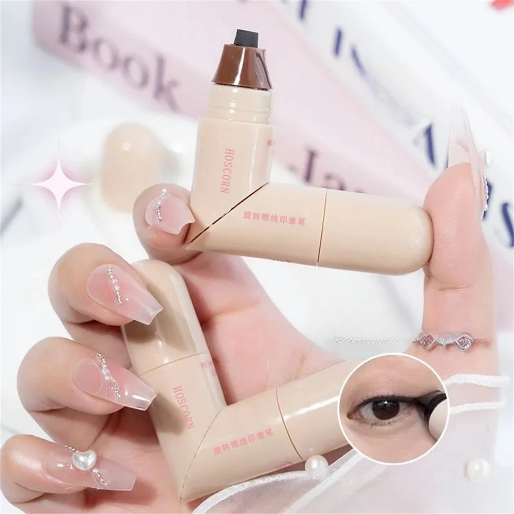 Waterproof Double-Wing Integrated Eyeliner Stamp - Sweat Proof & Long Lasting Easy to Use for Beginners Lazy Makeup Stencil thumbnail 4
