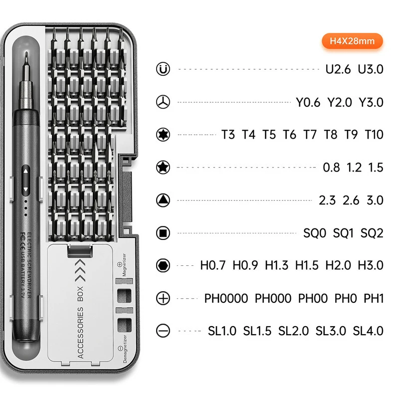 46 in 1 Electric Screwdriver Mini Cordless Adjustment Power Drill Multifunction Power Screwdriver Repair Tool Kit for Electronic thumbnail 5