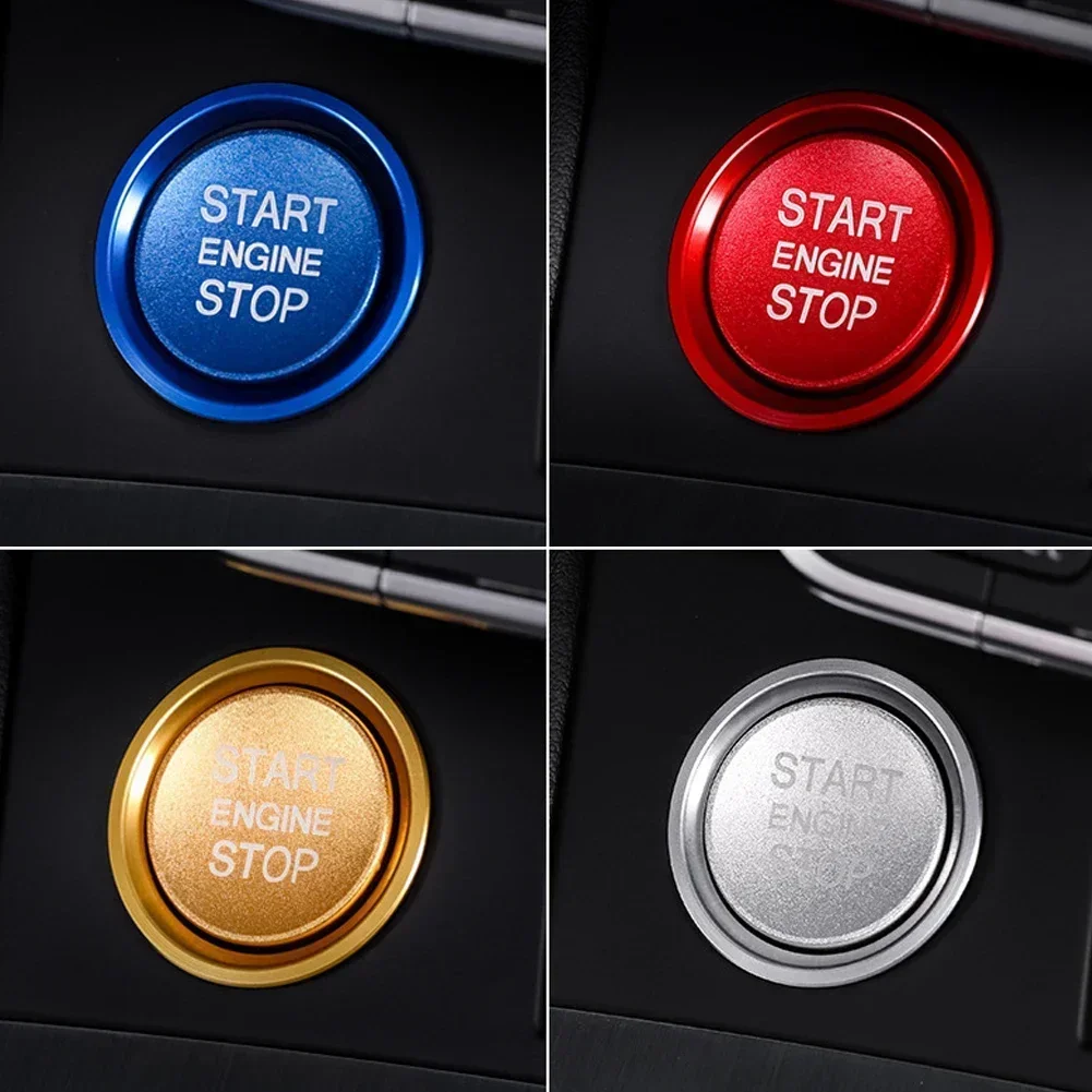 1/2Pcs Car Styling Sticker Ring Auto Engine Start Stop Button Cover Case for Audi A4 B8 B9 A5 A6 4f A7 C7 Q3 Q5 S3 Accessories thumbnail 4