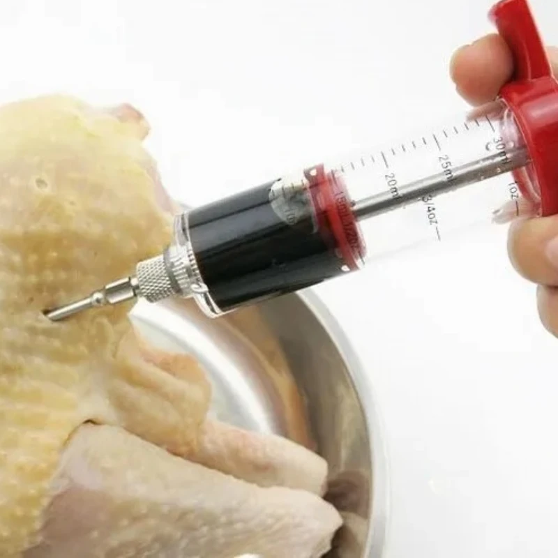 1PC Kitchen Seasoning Injector  Turkey Needle Marinade Injector  Kitchen Accessories  Grill Needle Party Supplies  BBQ Tools thumbnail 3