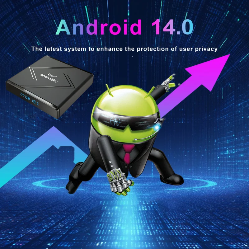 New TV98 ATV Pro Plus TV Box Android 14 Media Player 4G 5G Dual Wifi6 8K 4K BT5.0 Voice remote Allwinner H313 Quad Core iptv thumbnail 2
