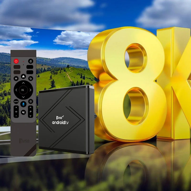 New TV98 ATV Pro Plus TV Box Android 14 Media Player 4G 5G Dual Wifi6 8K 4K BT5.0 Voice remote Allwinner H313 Quad Core iptv thumbnail 5