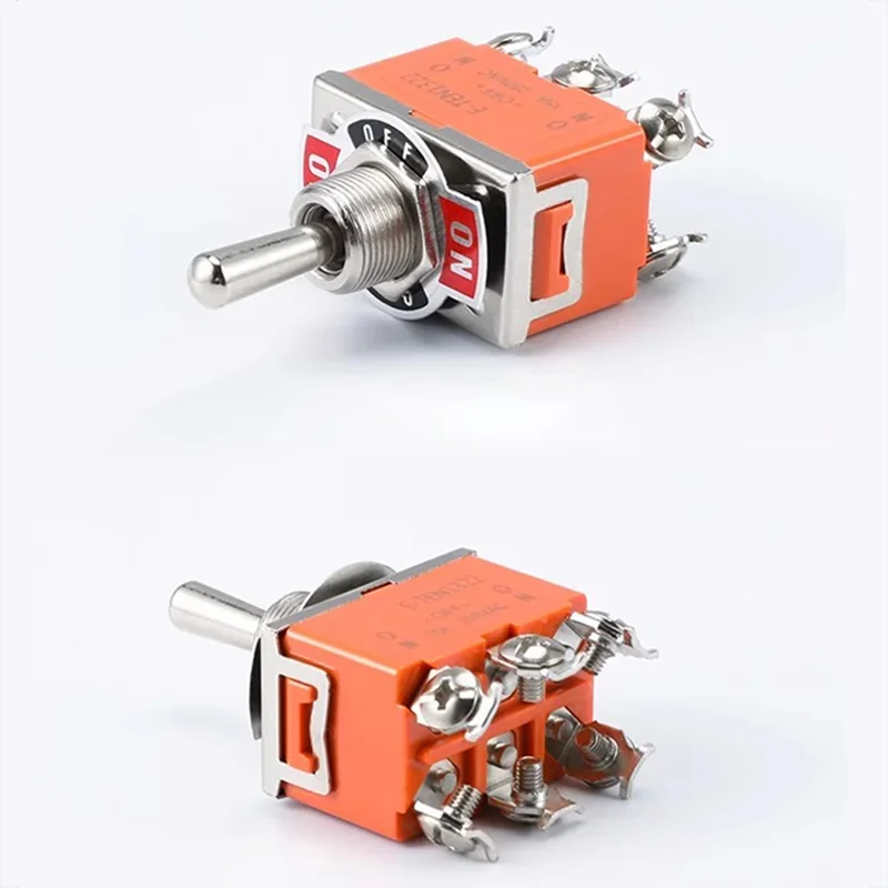 5Pcs Miniature Toggle Switch SPST SPDT DPDT 250V/15A 2 3 Position Power Switch E-TEN-1021/1121/1122/1221/1321/1322 thumbnail 6