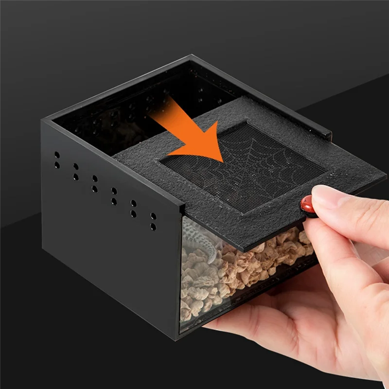 B62B-Spider Enclosure Small Insect Breeding Box Prevent Escape Reptile Terrarium Insect Feeding Cage thumbnail 4
