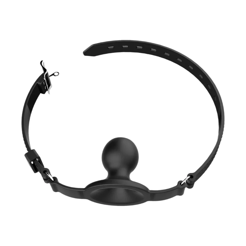 New Silicone Mouth Gags BDSM Breathable Ball Gag Adjustable Belt Mouth Adult Games Erotic Sex Toys For Couple Role Play Sexyshop