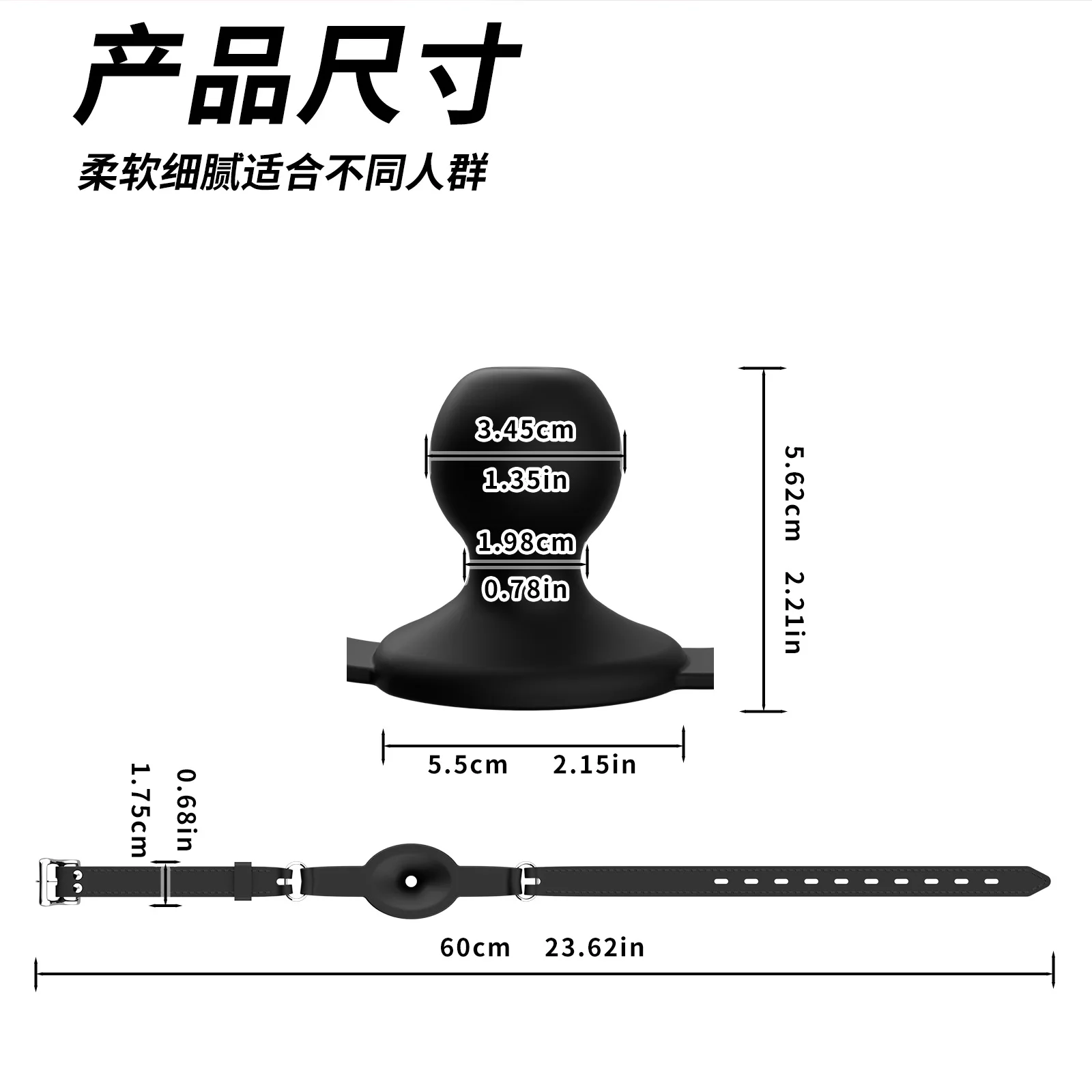 New Silicone Mouth Gags BDSM Breathable Ball Gag Adjustable Belt Mouth Adult Games Erotic Sex Toys For Couple Role Play Sexyshop thumbnail 2