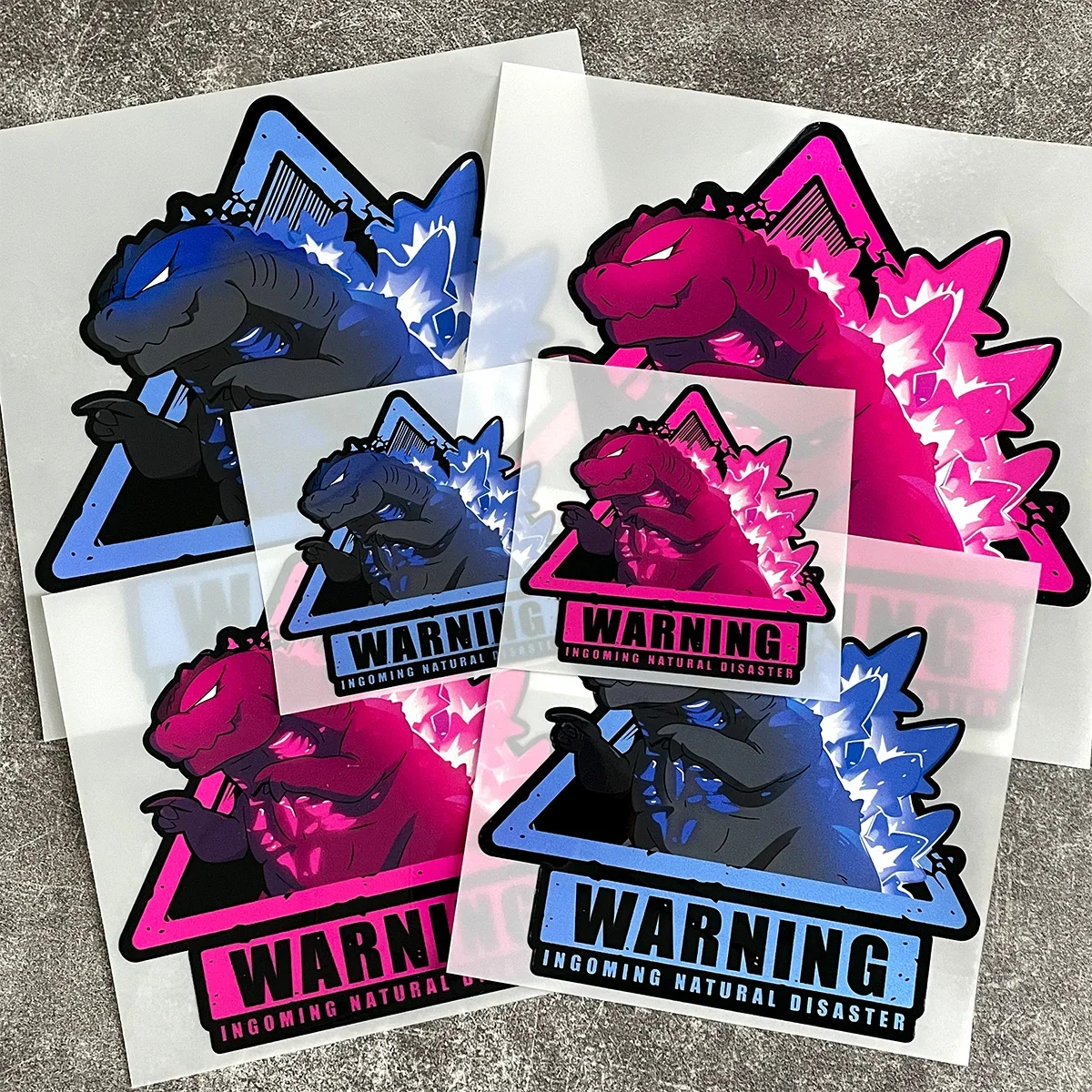 Dinosaur Monster Reflective Car Stickers Motorcycle Scooter Moto Bike Helmet Body Windshield Fuel Tank Vinyl Decals Accessories thumbnail 2
