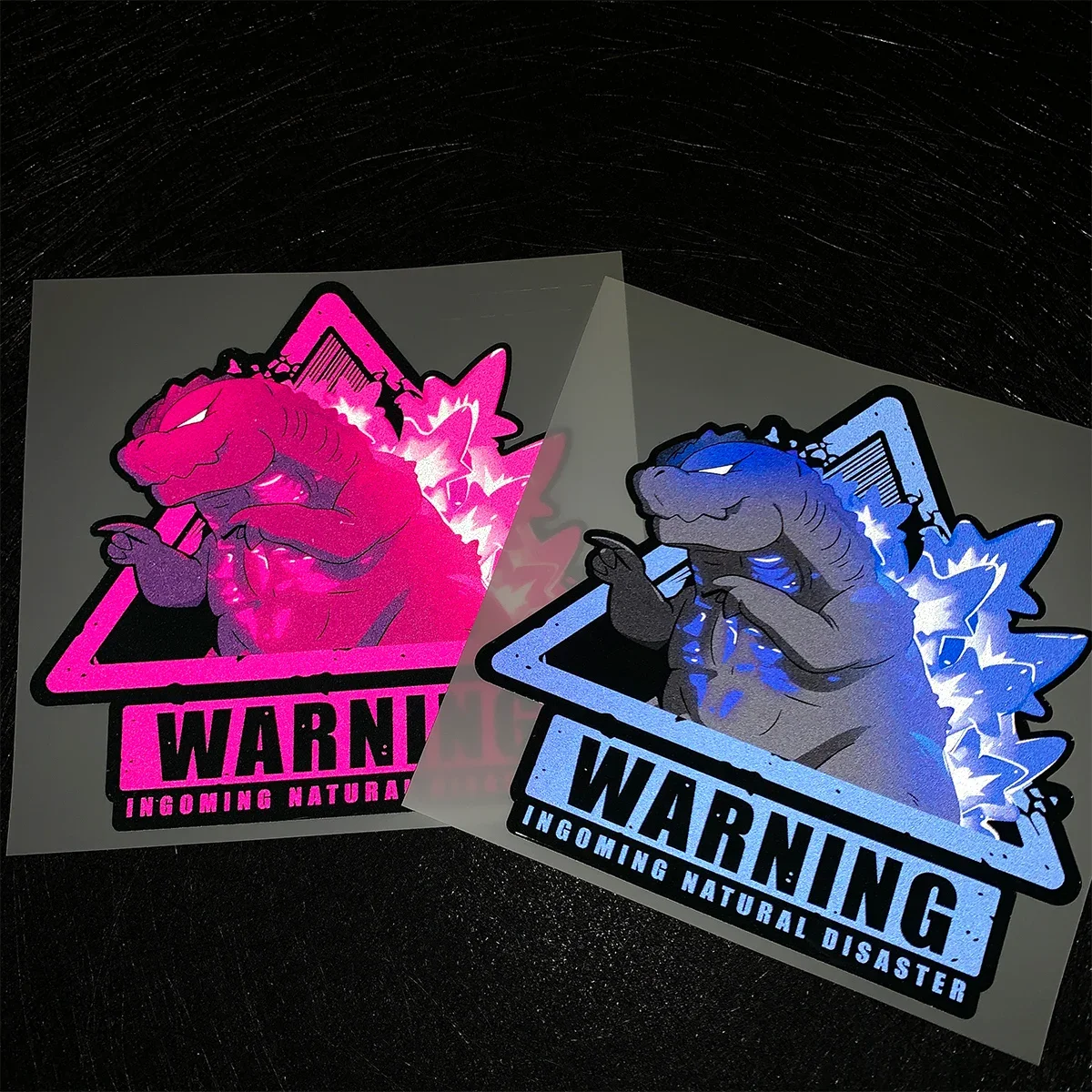 Dinosaur Monster Reflective Car Stickers Motorcycle Scooter Moto Bike Helmet Body Windshield Fuel Tank Vinyl Decals Accessories thumbnail 3