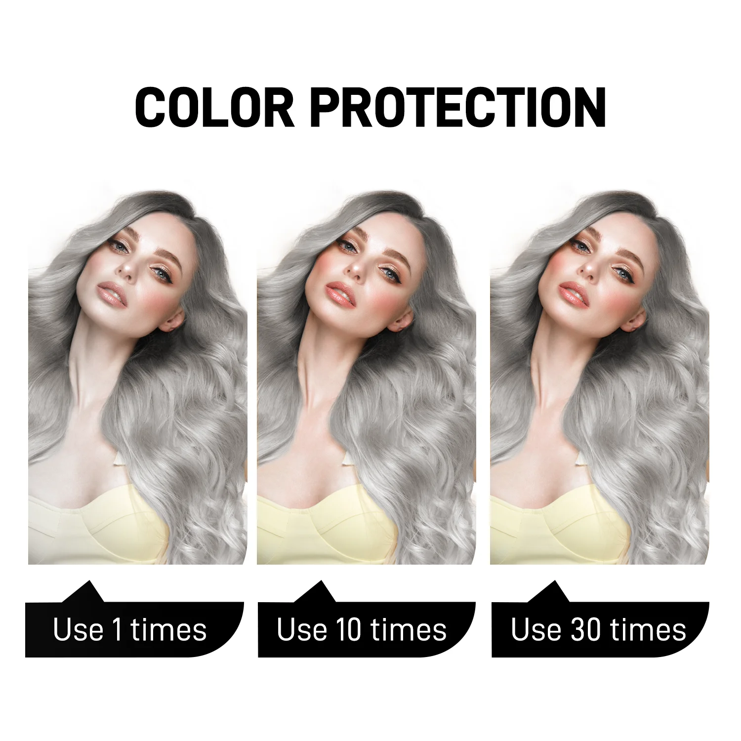 Silver color fixing shampoo cleansing hair color cleaning shampoo thumbnail 4