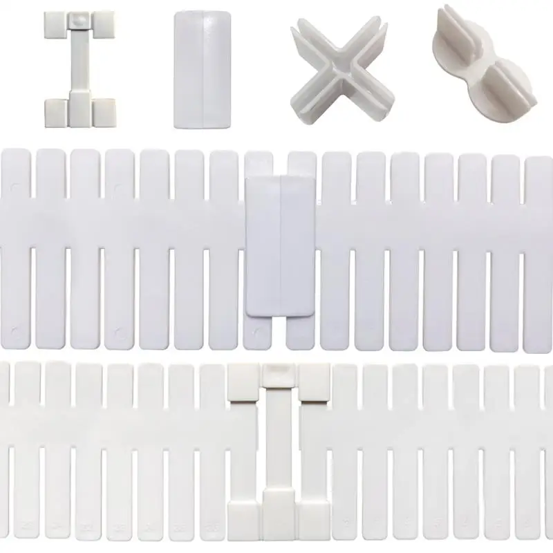 10Pcs/Lot Drawer Partition Accessories DIY Combination Divider Cross Extension Buckle Fixing Clip Sock Makeup Cabinet Organizer