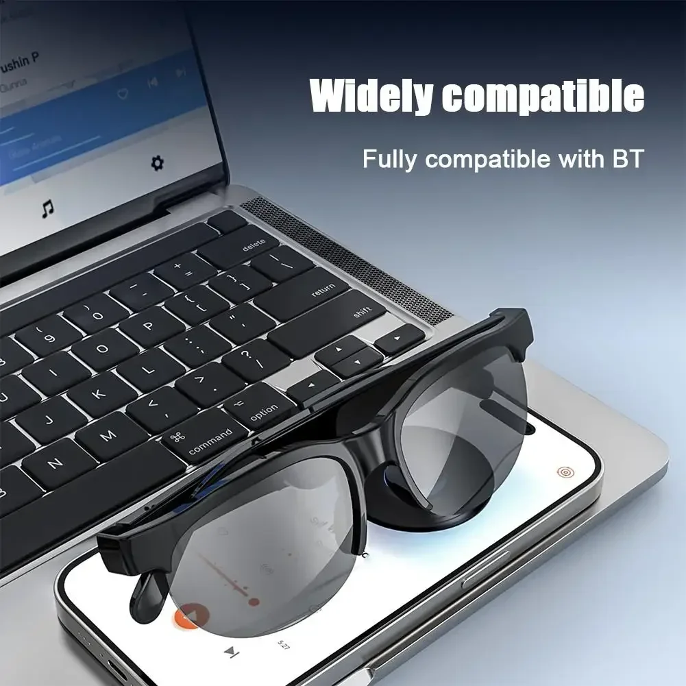 Smart Translation Glasses Bluetooth Earphones Intelligent Call Music Universal Open Sound System Outdoor Running Cycling thumbnail 4