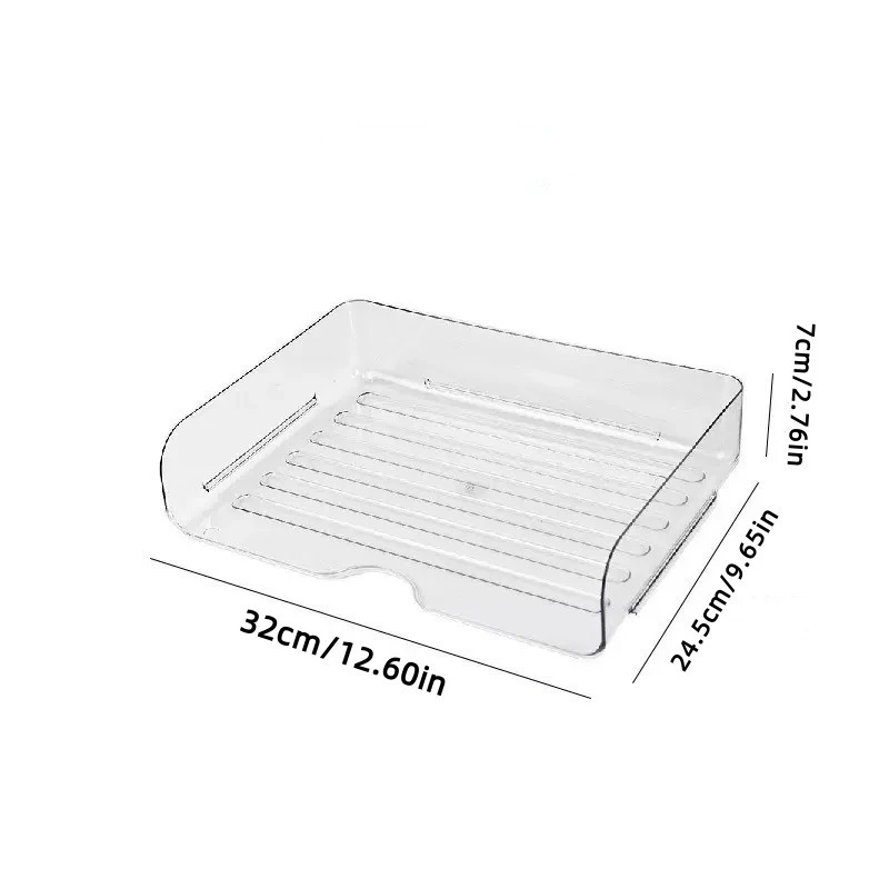 Transparent document storage rack, desktop storage rack, office book table storage box, organizer box thumbnail 4