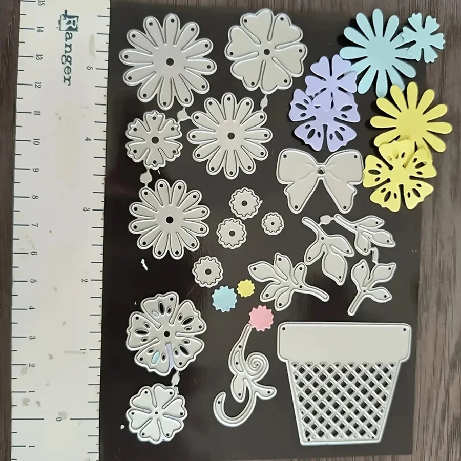 Floral metal cutting dies for DIY paper card embossing, scrapbooking, and album decoration thumbnail 5