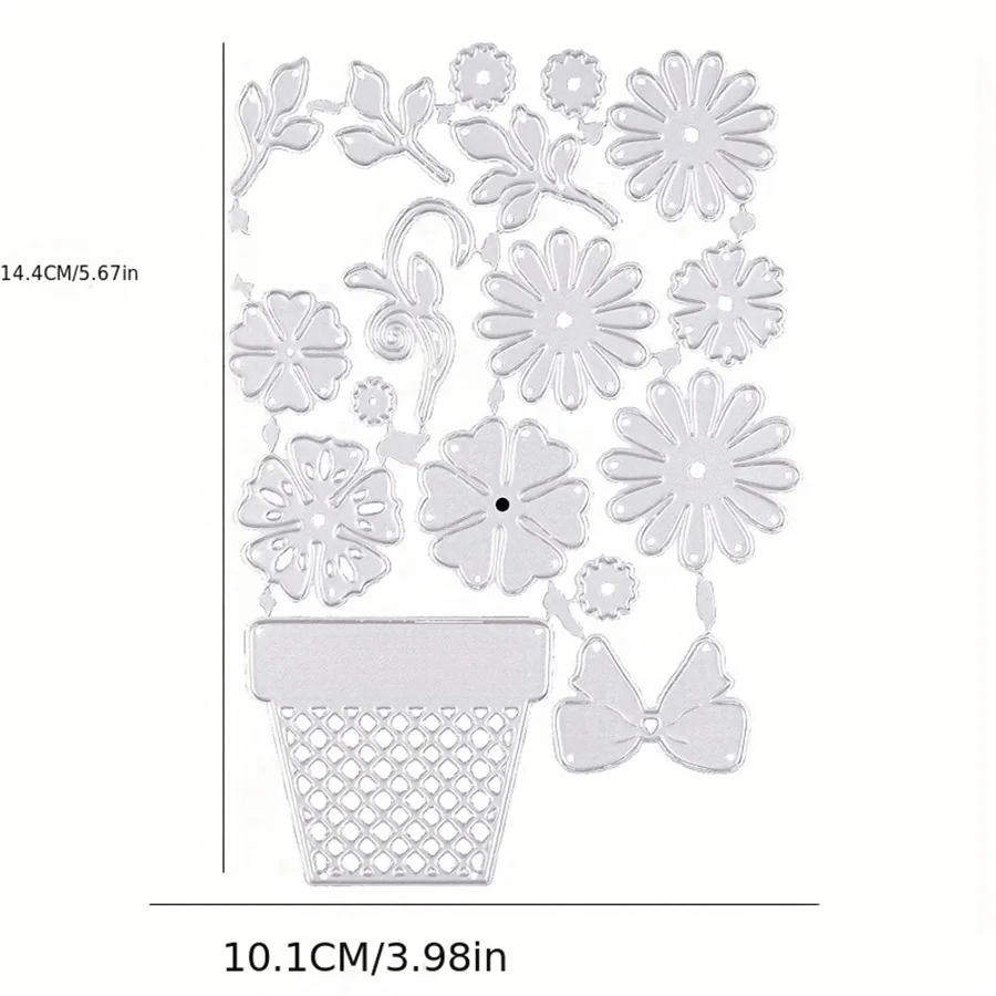 Floral metal cutting dies for DIY paper card embossing, scrapbooking, and album decoration thumbnail 2