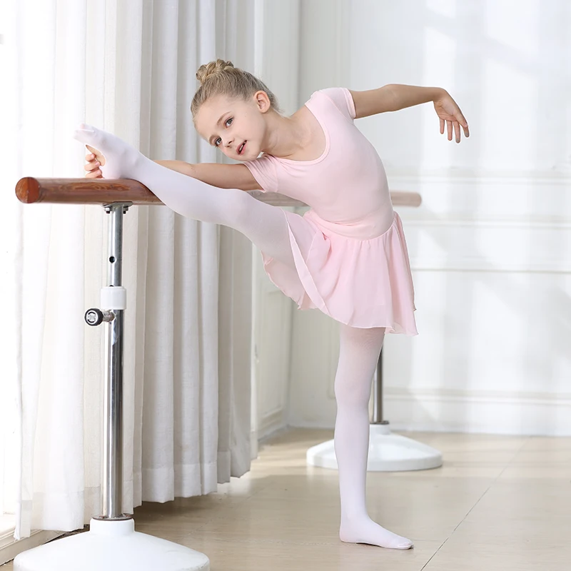 School Kids Girls Transition Ballet Tights Ultra-Soft Comfortable Opaque Convertible Baby Dance Pantyhose Stocking With The Hole thumbnail 5