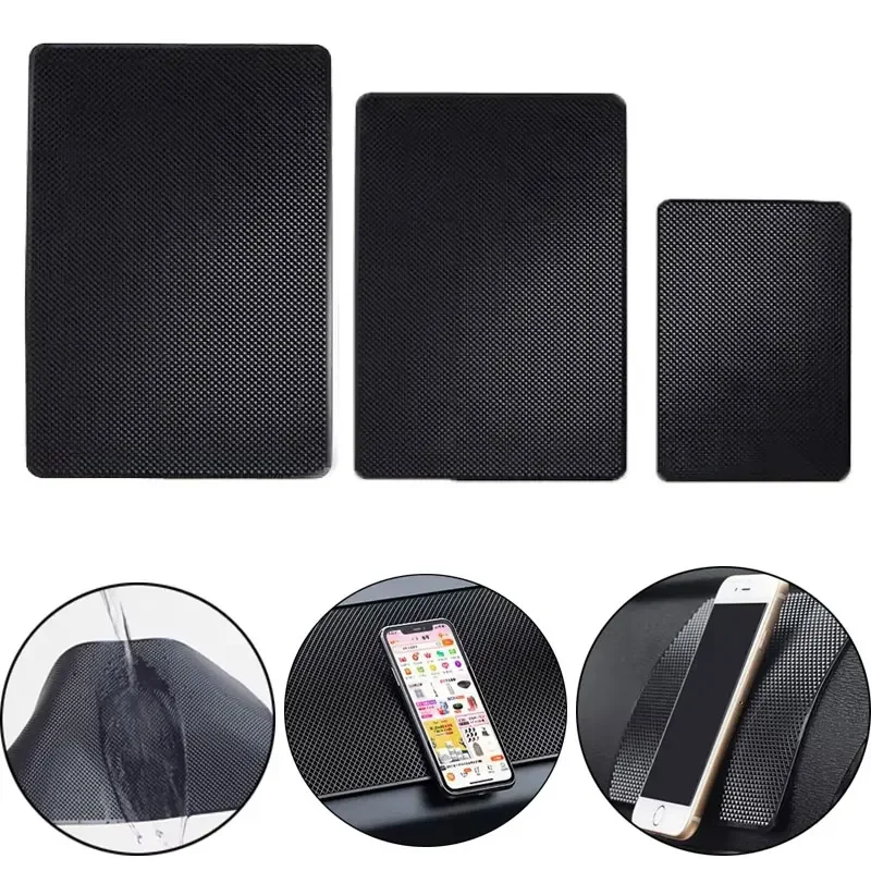 Car Dashboard Sticky Non-slip PVC Silicone Mat Multifunctional Universal Cell Phone Key Storage Mats Auto Interior Accessories thumbnail 2