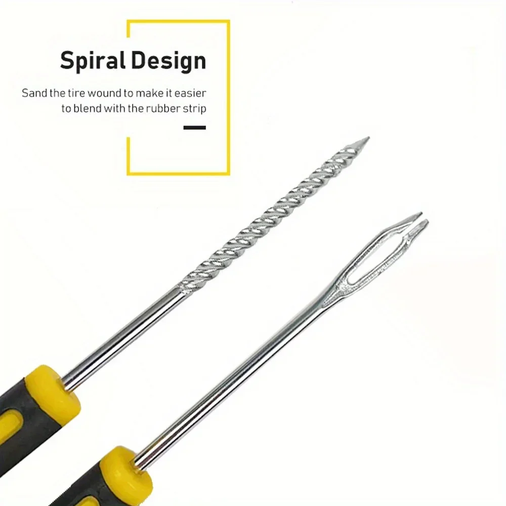 Motorcycle Tire Repair Kit Puncture Plug Tools Tyre Puncture Emergency for Car Tire Strips Stirring Glue Repair Tool Kit thumbnail 2