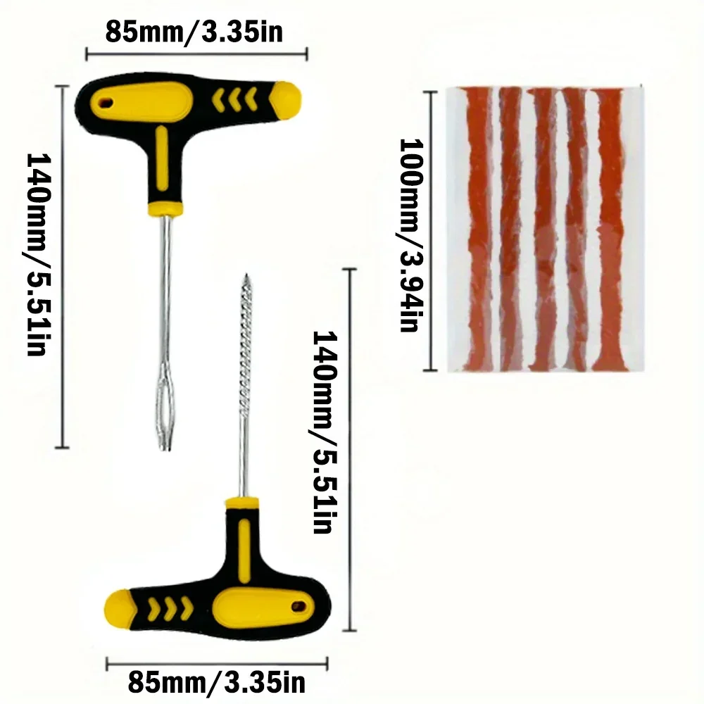 Motorcycle Tire Repair Kit Puncture Plug Tools Tyre Puncture Emergency for Car Tire Strips Stirring Glue Repair Tool Kit thumbnail 3