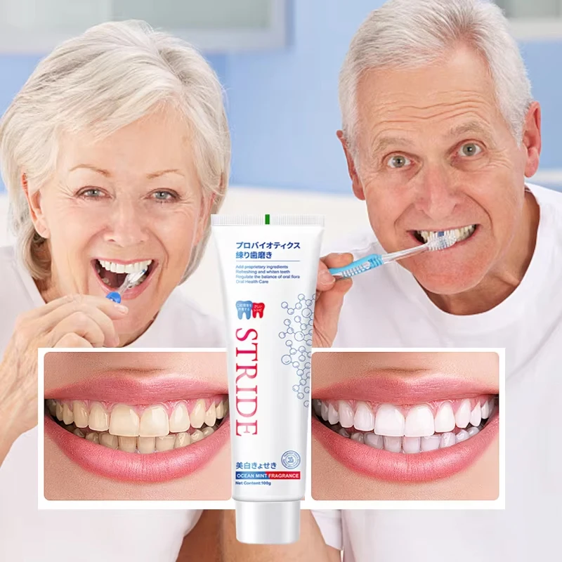 Whitening Toothpaste Fresh Bright Breath Remove Stains Cleaning Teeth Odour Removal Bad Breath Prevent Periodontitis Tooth Care thumbnail 5