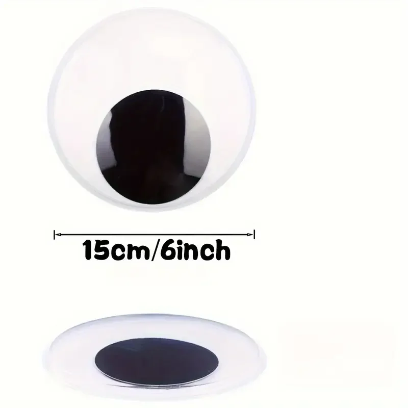 2/24Pcs Large Googly eyes Giant Wiggle Eyes with Self Adhesive, Black White Googly Eyes for DIY Crafts Christmas Decoration thumbnail 6