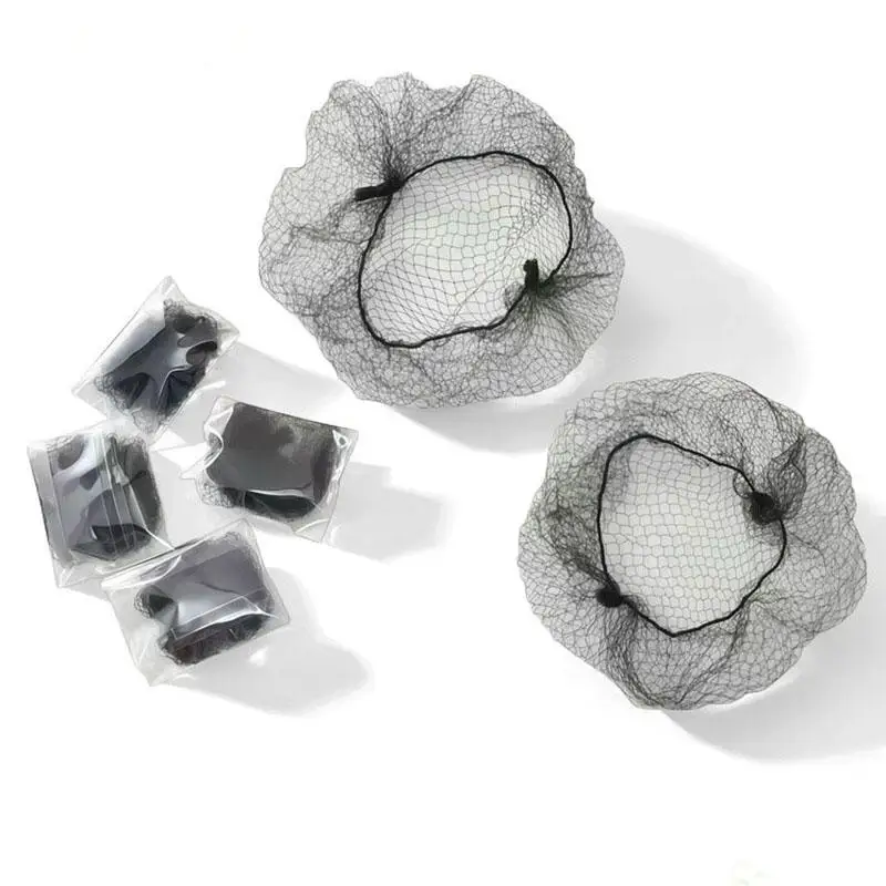 10/20/30/50Pcs Durable Nylon Hair Net For Bun Hair Hair style Tool Black Brown Hair Net For Wigs Mesh Hair Styling Hairnets thumbnail 5