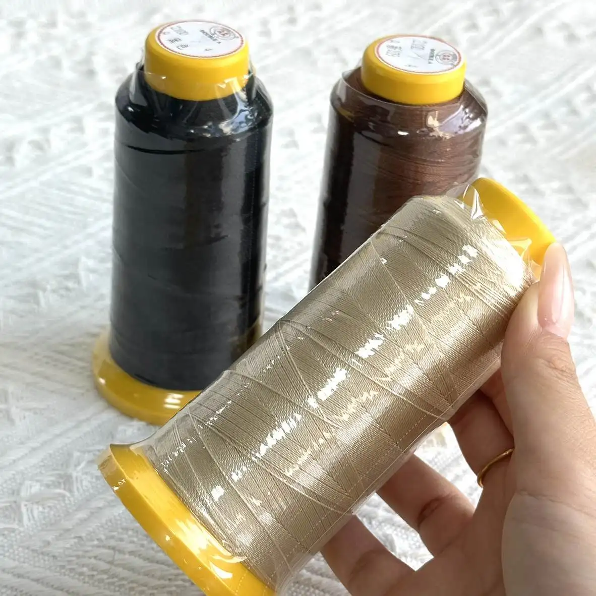 1PC Nylon Thread With Type C Crochet For Hairdressing Salon Supplies Making Wigs Polyester Thread Threads For Weaving thumbnail 5