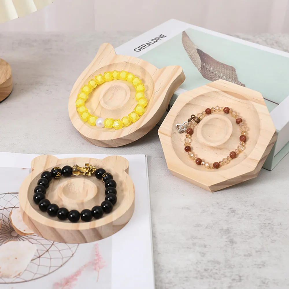 Wooden Beading Design Board Suitable Bracelet Display Stand For Jewelry Making Necklaces Crafts Tray Practical Display thumbnail 6