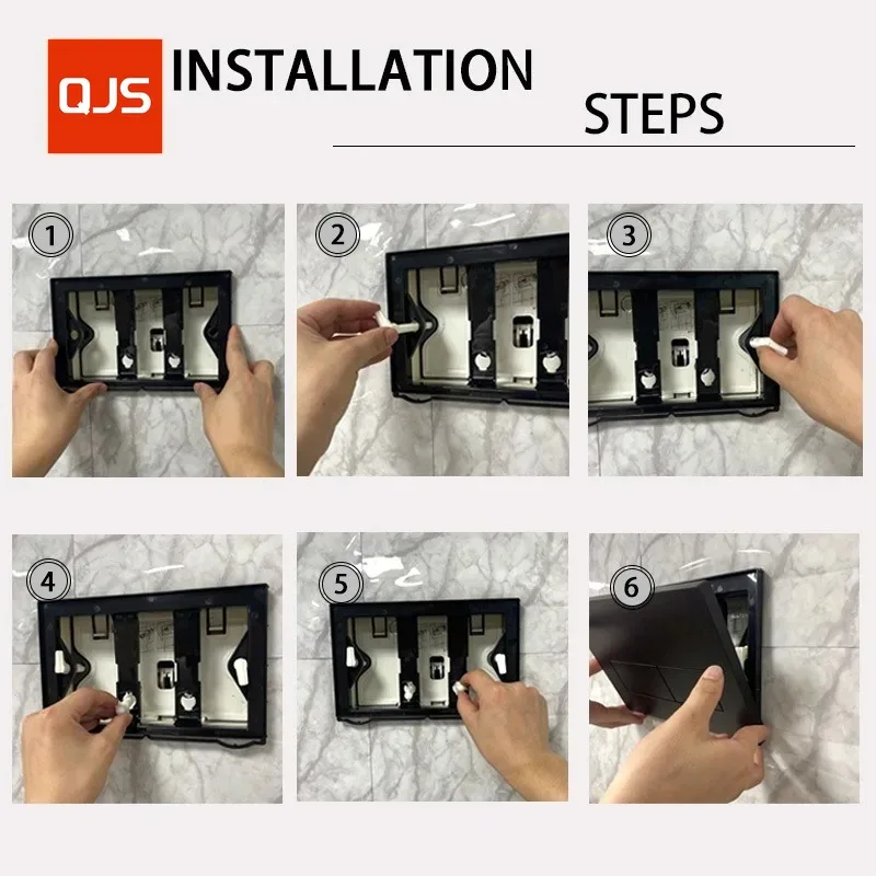 Dual Flushing Plate with Lever Set and Mounting Frame, for Geberi-t Sigma  Actuator Plates 115.770.DW.5, Toilet Parts Matt Black thumbnail 6