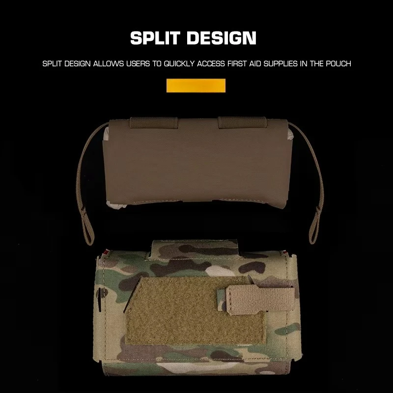 Tactical  MD2 Compact Medical Pouch V3 IFAK First Aid Trauma Kit Outdoors Hunting Camping Patrol Survival Equipment thumbnail 6
