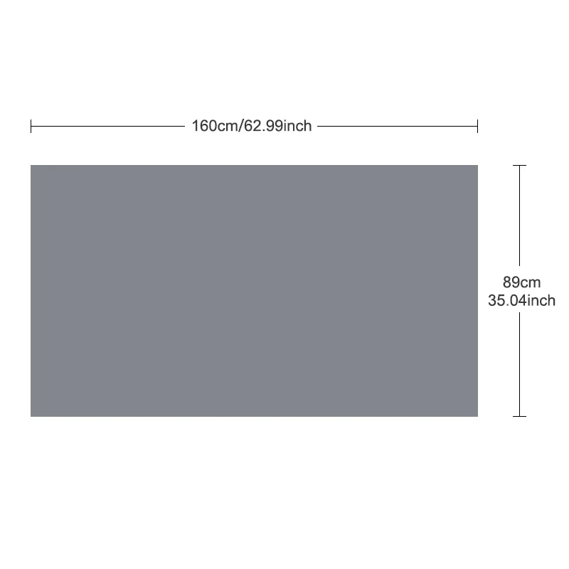 Huaweishi Simple Projector Screen 16:9 Foldable Projection 72inch Curtain Portable Home Cinema Theater Movie Outdoor Office thumbnail 2