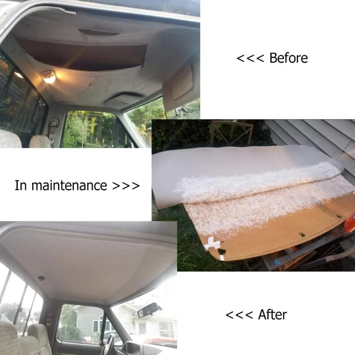 Headliner Roof Fabric Car Interior Wrap with Foam Backing for Automotive Upholstery Repair Sky Ceiling Auto Fabrics DIY Material thumbnail 4