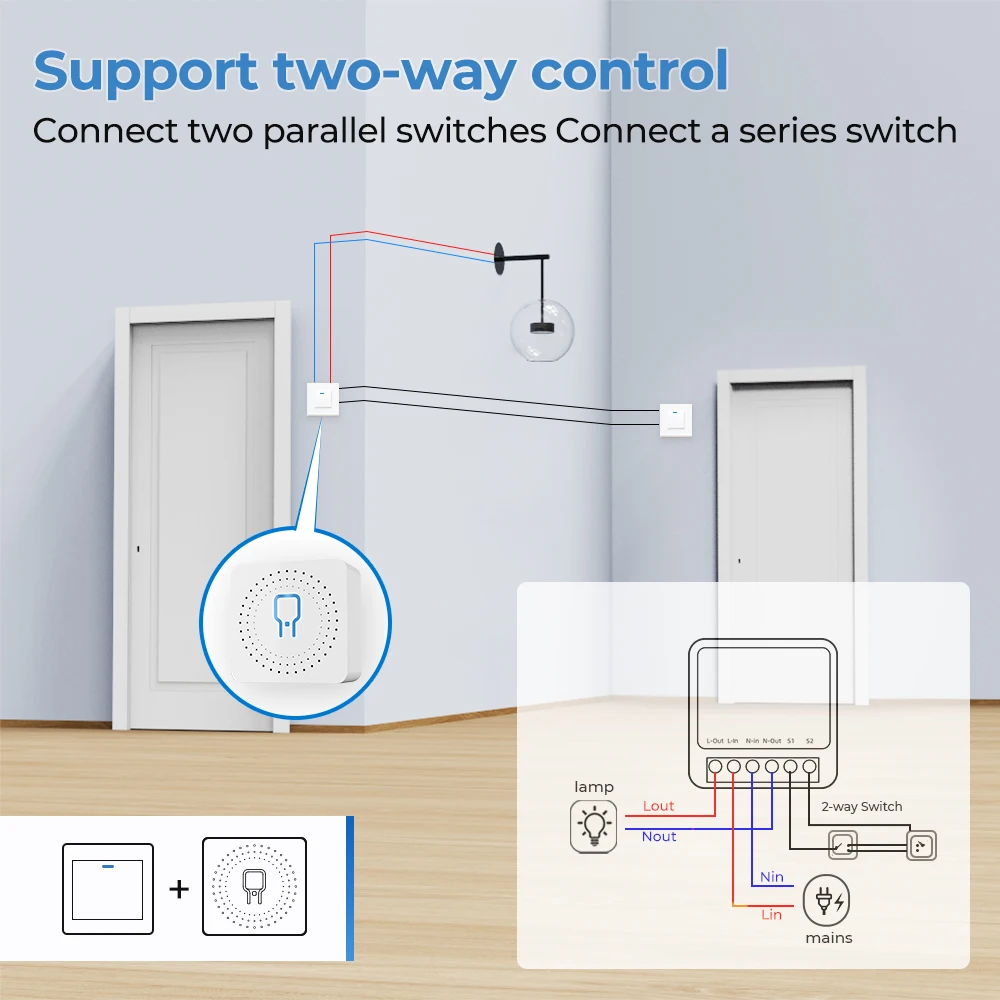 16A eWelink Zigbee 3.0 Mini Smart DIY Switch Control Smart Home Relay Automation Breaker Works With Alexa Google Home Yandex thumbnail 2