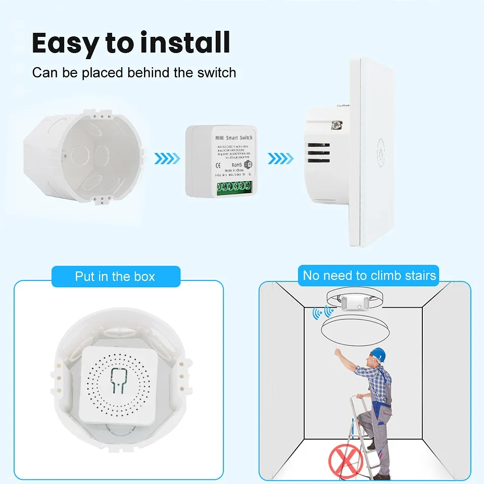 16A eWelink Zigbee 3.0 Mini Smart DIY Switch Control Smart Home Relay Automation Breaker Works With Alexa Google Home Yandex thumbnail 3
