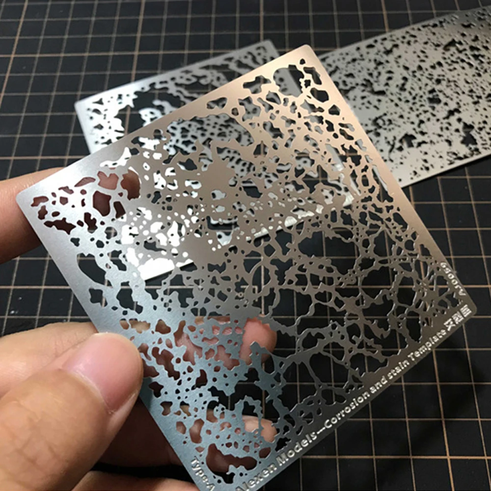 Weathering Airbrush Stencil Template Paper Model Spraying Pattern Plate for Military Model Color Spraying Board Tools Hobby DIY