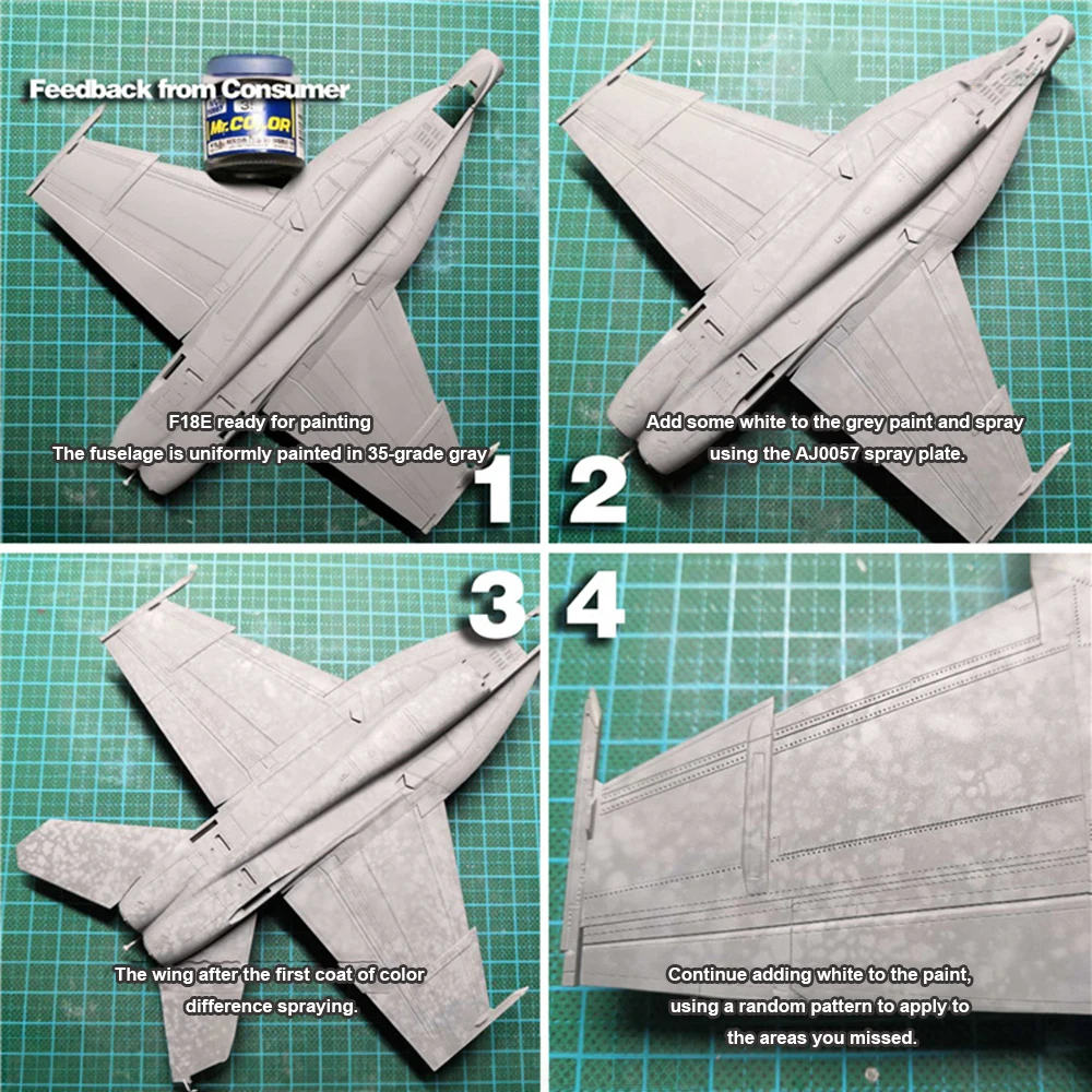 Weathering Airbrush Stencil Template Paper Model Spraying Pattern Plate for Military Model Color Spraying Board Tools Hobby DIY thumbnail 6