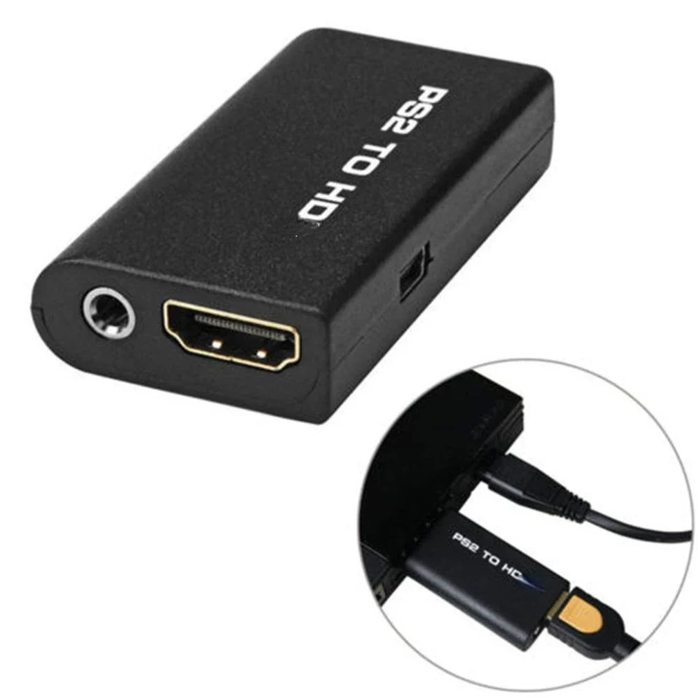 For PS2 to HDMI-compatible Converter Adapter 480i/480p/576i Audio Video With 3.5mm Audio Cable Supports PC All PS2 Display Modes thumbnail 2