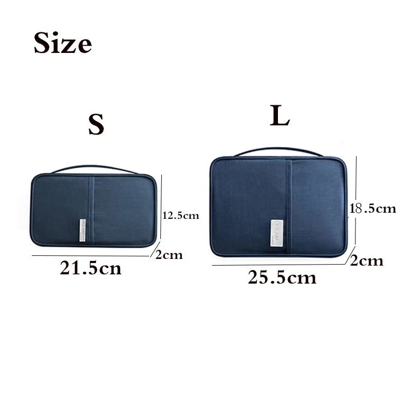 Travel Wallet Family Passport Holder Multi-pockets Waterproof Document Case Organizer Travel accessories Document Bag Cardholder thumbnail 3